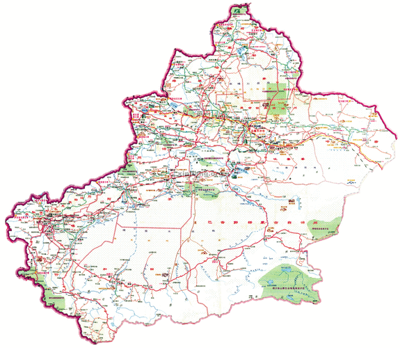 新疆旅游地图电子版-新疆旅游地图电子版高清